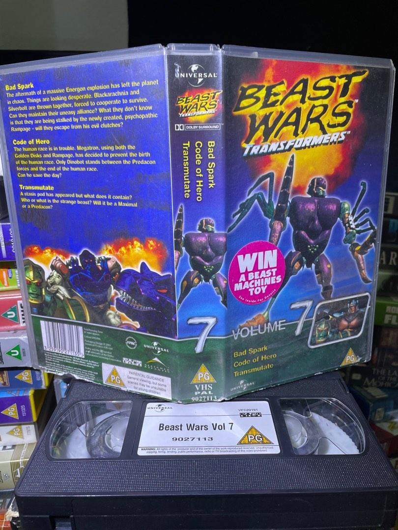 VHS Beast Wars Transformers Vol 7 (2001) UK Original Imported Videotape, Hobbies & Toys, Music