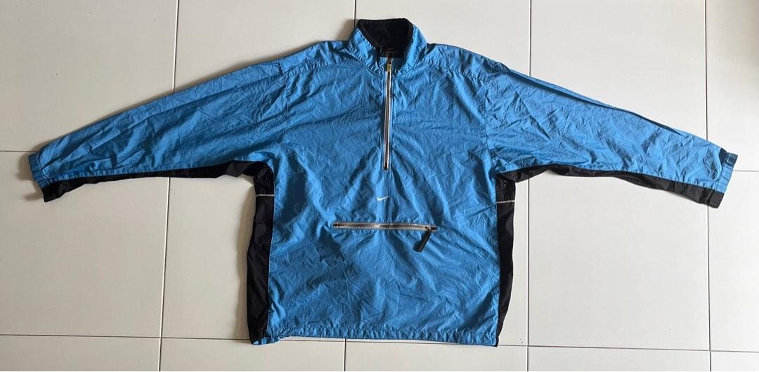 Nike air half zip cheap windbreaker jacket in blue
