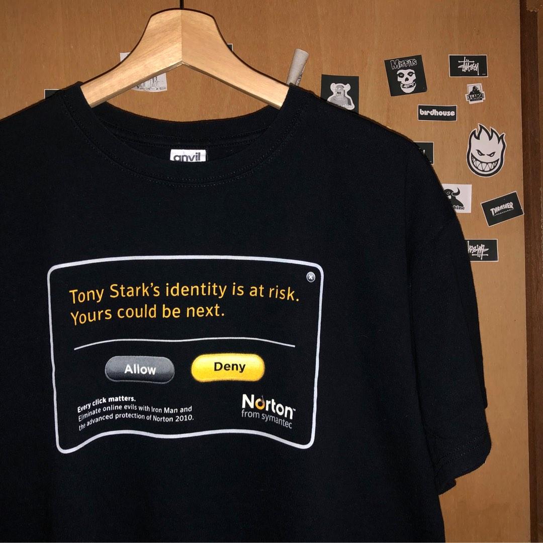 Vtg Iron Man 2 Promo Movie X Norton Antivirus Promo Tee x ...