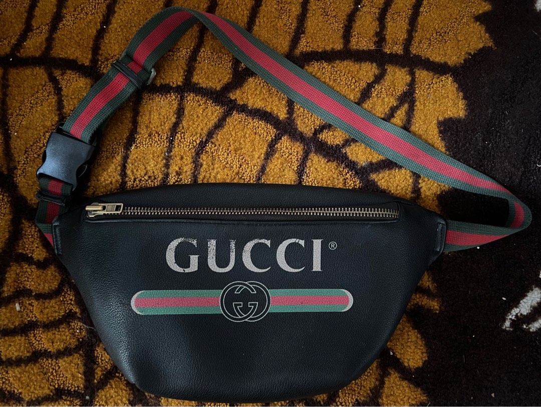Waist Bag Gucci, Fesyen Pria, Tas & Dompet , Tas Selempang di Carousell
