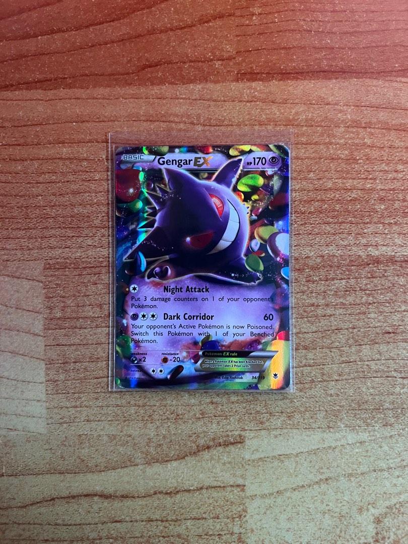 Gengar EX 34/119 XY Phantom Forces Holo Ultra Rare Pokemon Card Near M