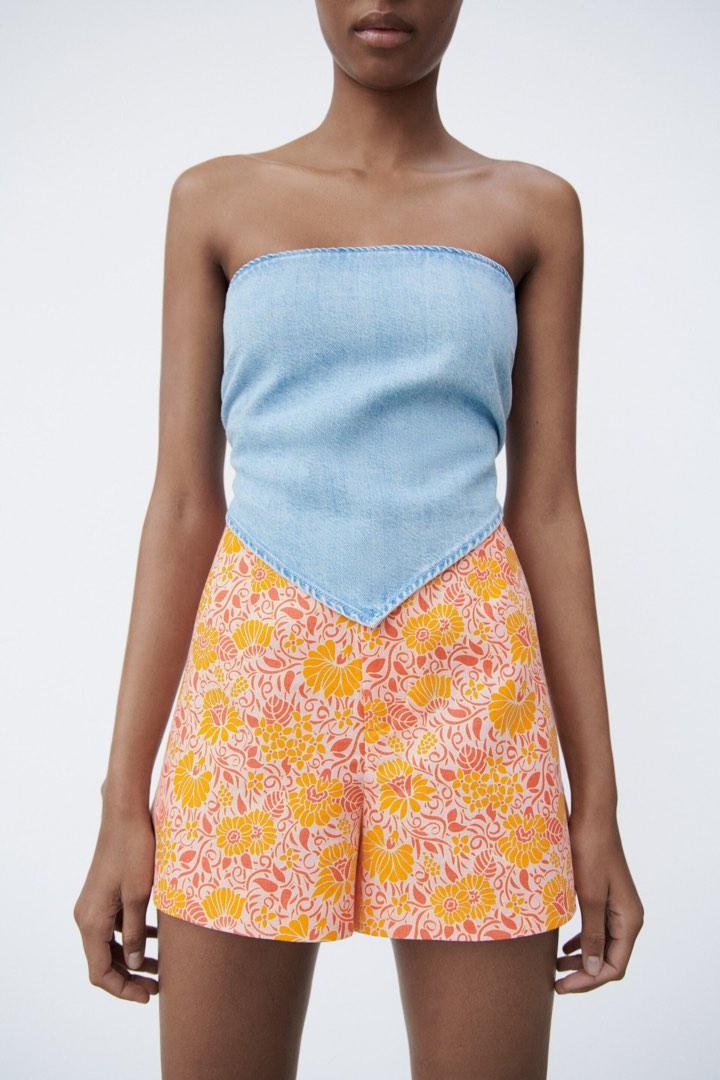 Zara BNWT Linen Printed Shorts (Category: Shorts) located in San Fernando. Submitted by tipsysauce (Listing ID 1193110566, Image 2). Description: Zara BNWT Linen Printed Shorts XS ₱1,350 only Layaway ok. COD accepted. ON HAND 🛍 100% Authentic. Bought directly from Zara stores in London 🇬🇧.