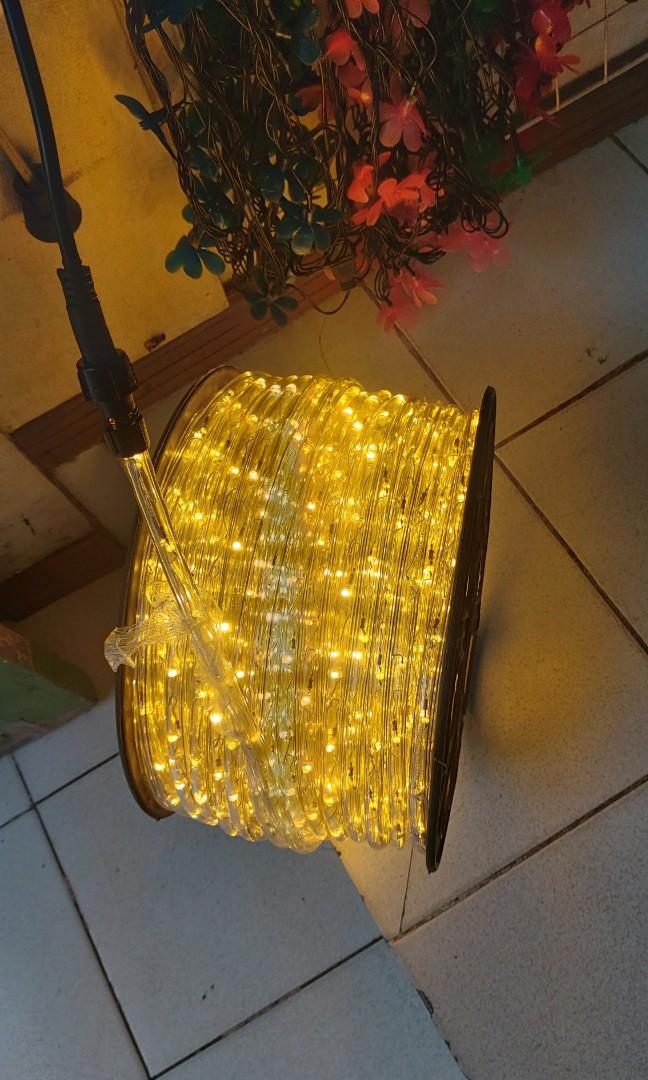 Led Rope Light Fan 100 Meters Led Round Tube Rope Light, Furniture & Home Living, Lighting ...