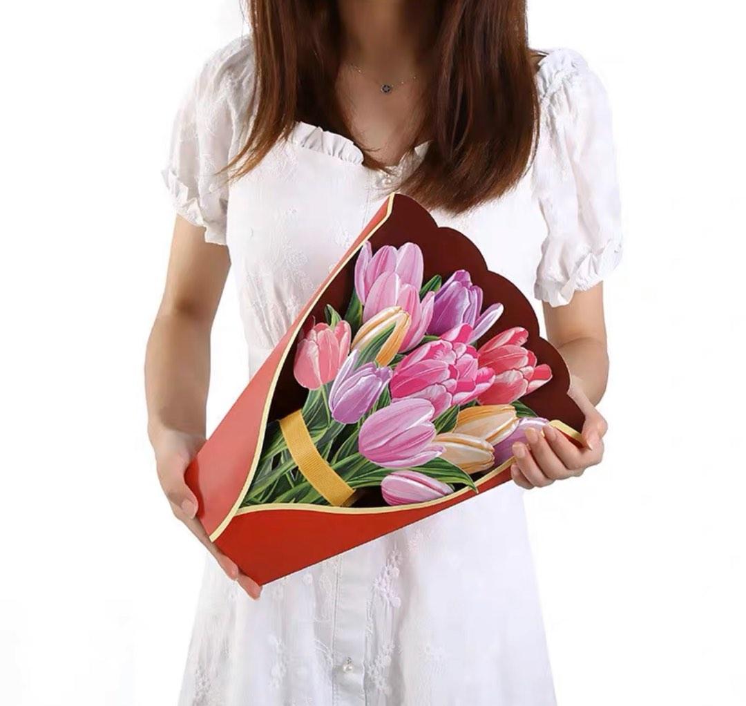 3D foldable flower bouquet, Hobbies & Toys, Stationery & Craft, Flowers ...