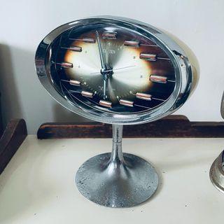 千縯洋行▪️1970年代Citizen停產機械時鐘附鬧鈴 普普風喇叭腳