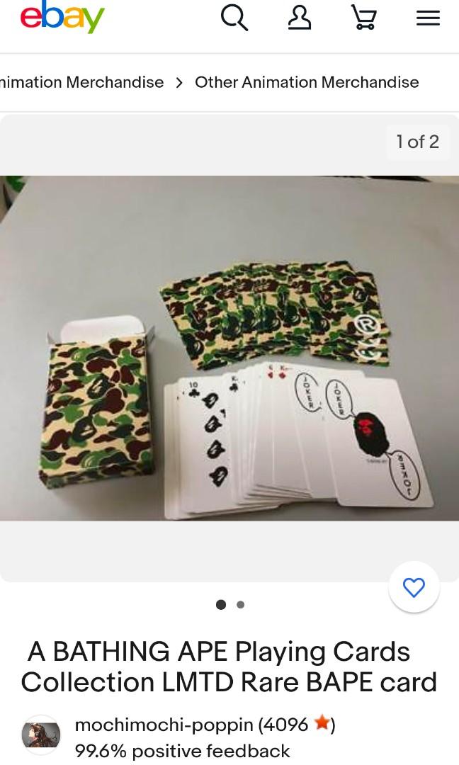 A BATHING APE playing cards collection LMTD Rare BAPE playing cards ...