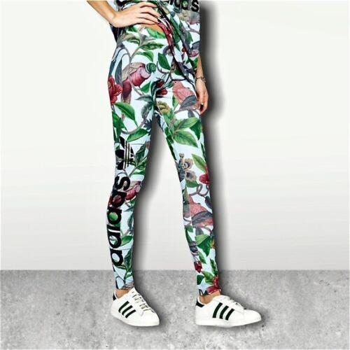 Stylish adidas Originals Leggings with Floral and Bird Pattern