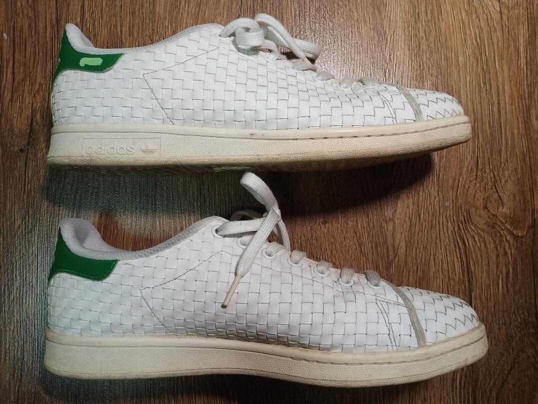 Adidas Stan Smith Zapatilla Woven BB1468 White Green US10.5 UK10 EU44.6 Men s Fashion Footwear Sneakers on Carousell
