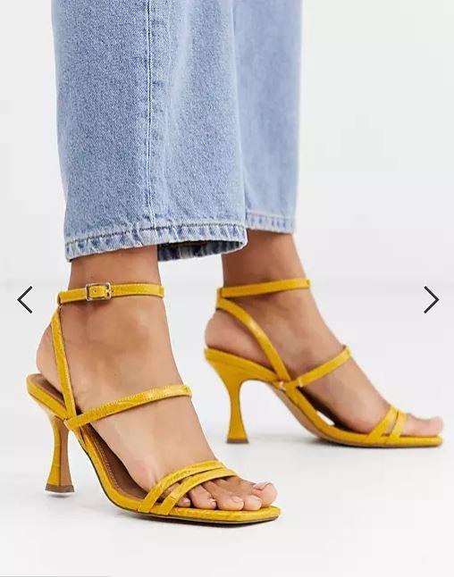 Asos mustard heels online