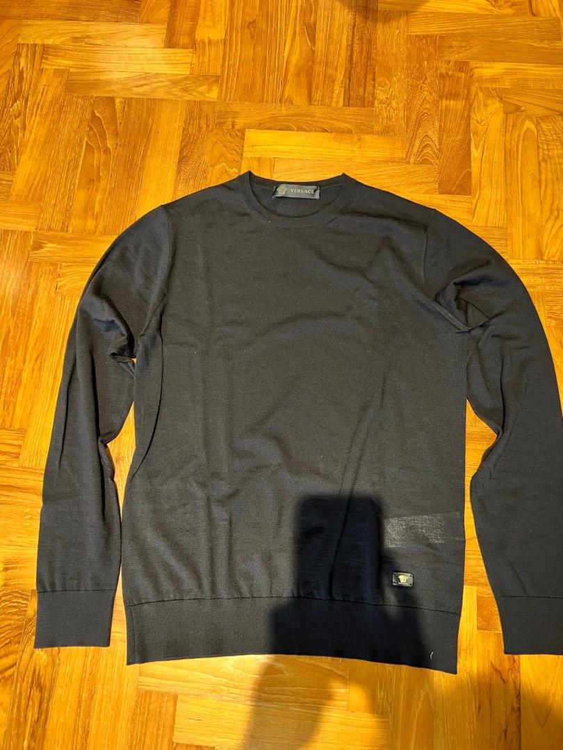 Authentic Classic Black Versace Sweater Luxury Apparel on Carousell