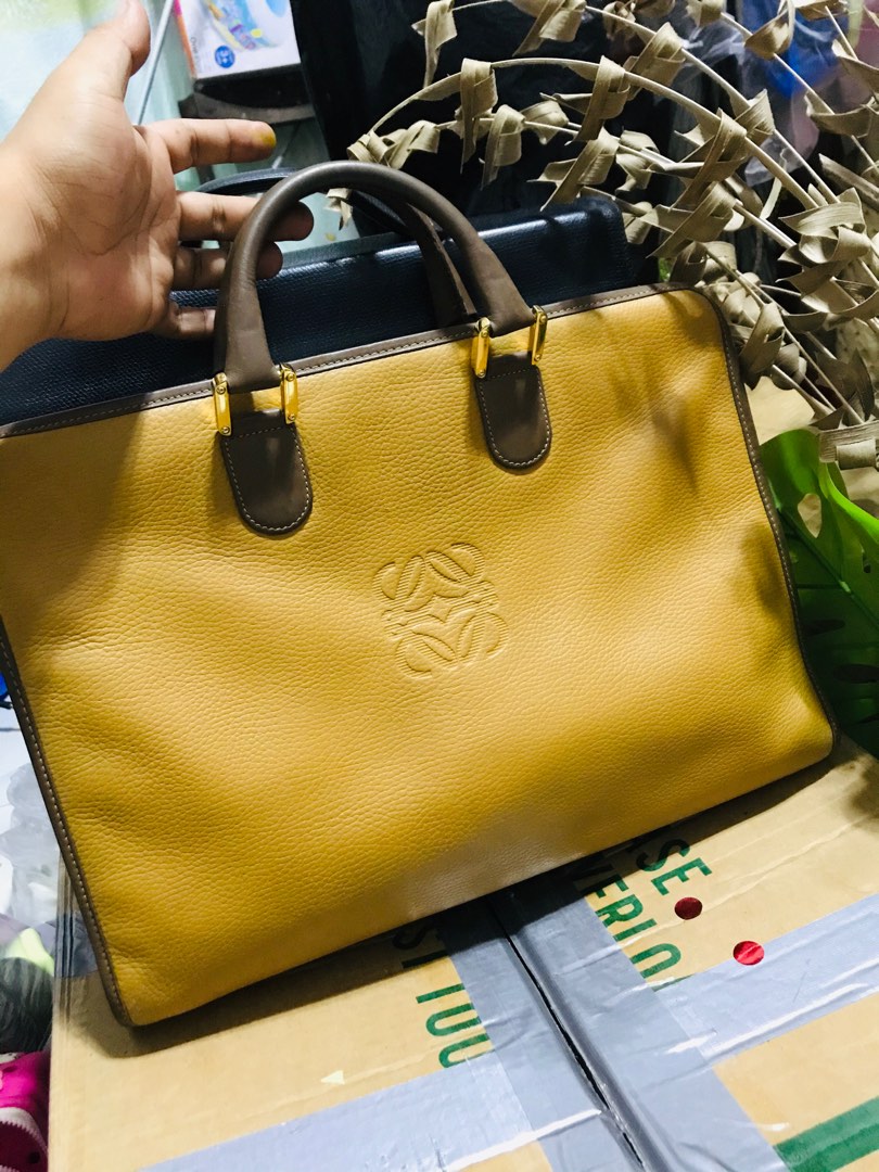Authentic loewe document bag, Luxury, Bags & Wallets on Carousell