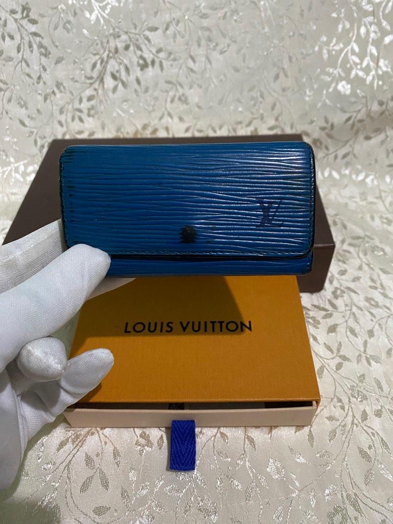 Louis Vuitton Blue EPI Leather Toledo Multicles 6 Key Holder 8lk0128