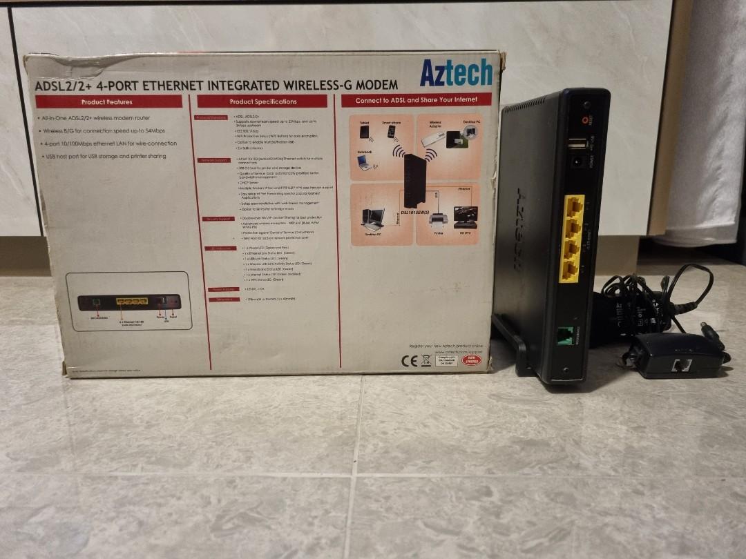 Aztech ADSL Router, Computers & Tech, Office & Business Technology on ...