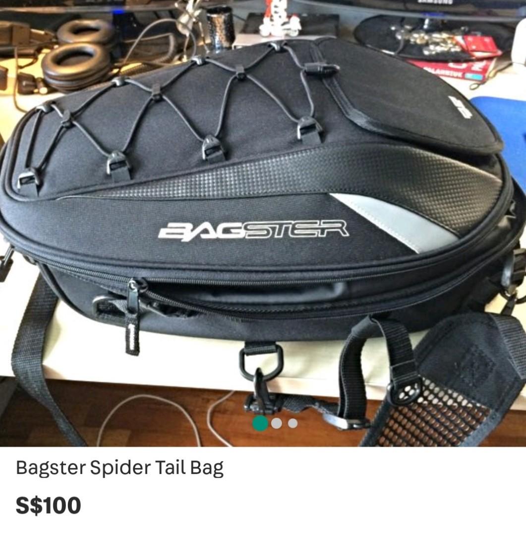 BAGSTER SPIDER REAR TAIL / FRONT PACK /FULL FACE HELMET BAG/ SEAT BAG