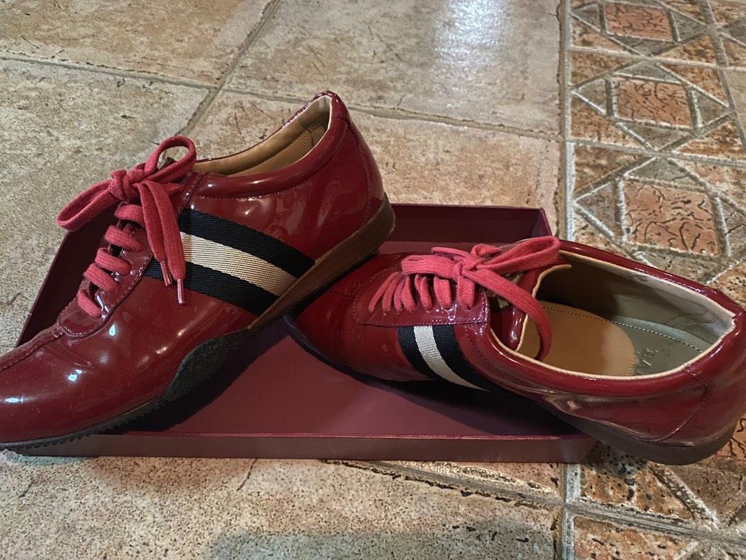 Red patent best sale leather sneakers