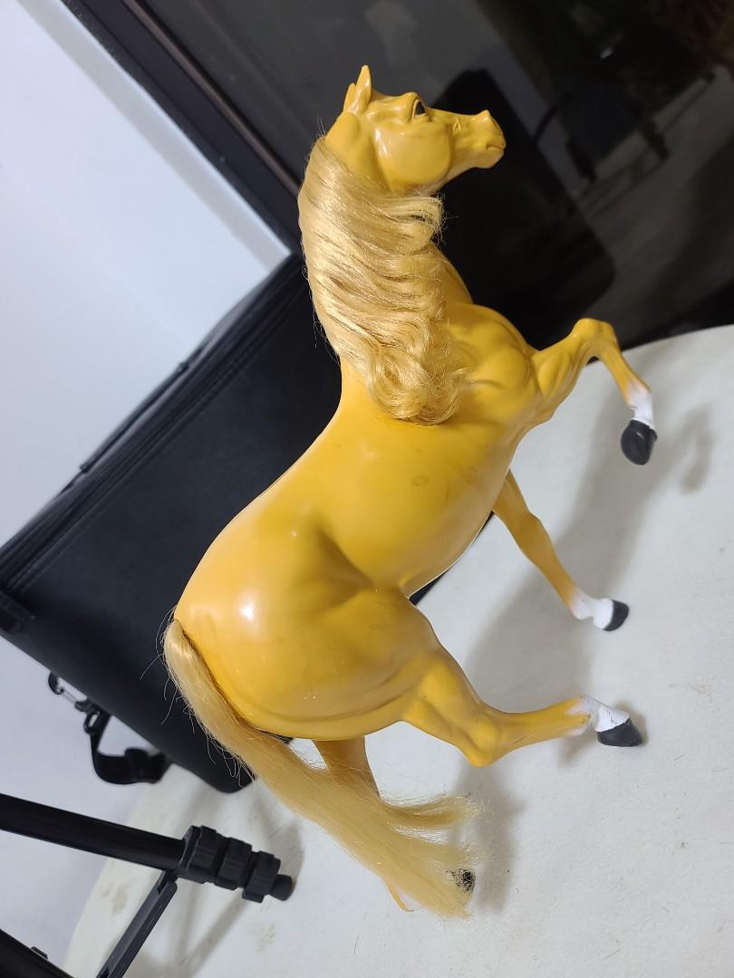 Cheval Barbie Dallas Palomino Doré 1980 - Vintage Avec Selle Et Rênes