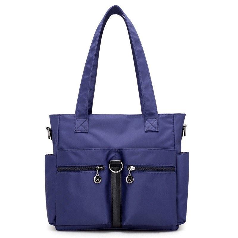 Beg nylon banyak compartment poket murah, Women's Fashion, Bags u0026 Wallets,  Shoulder Bags on Carousell