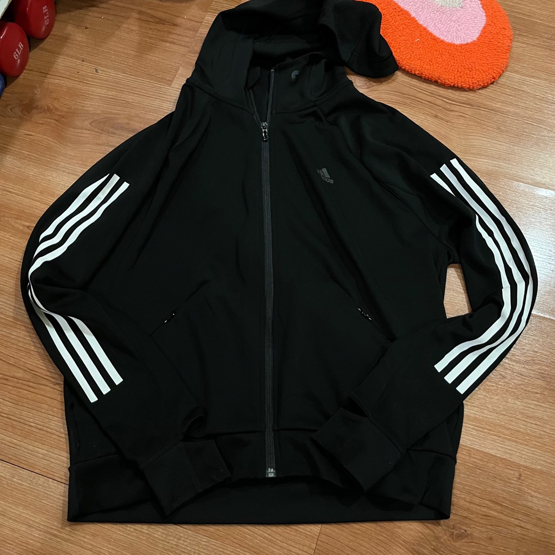 Interesar abrazo Armonioso Black Adidas Jacket, Women's Fashion, Coats, Jackets and Outerwear on  Carousell