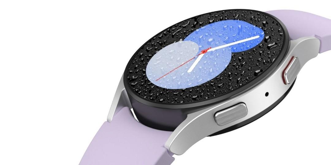 BNIB Local Set GALAXY Watch 5 40mm Silver Color Purple Strap