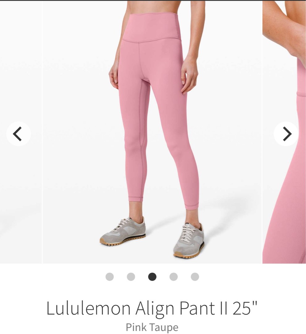 BNWT Lululemon Align Pant pink taupe, Women's Fashion, Activewear on  Carousell
