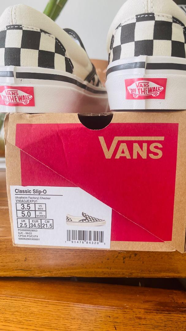 Checkerboard vans size best sale 3.5