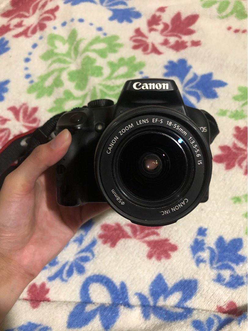 Canon EOS 1000D (Category: Cameras) located in Bulacan. Submitted by sumtpcool (Listing ID 1184437824, Image 2). Description: 8/10 condition perfect slr camera for beginners <33 • battery in a mint condition • all buttons are working • some signs of usage (you can see it naman sa mga pics) issue: - automatic lens not working (can be repaired for 1k) inclusions: battery charger canon lanyard price is still negotiable:^) for meet ups, around bulaca