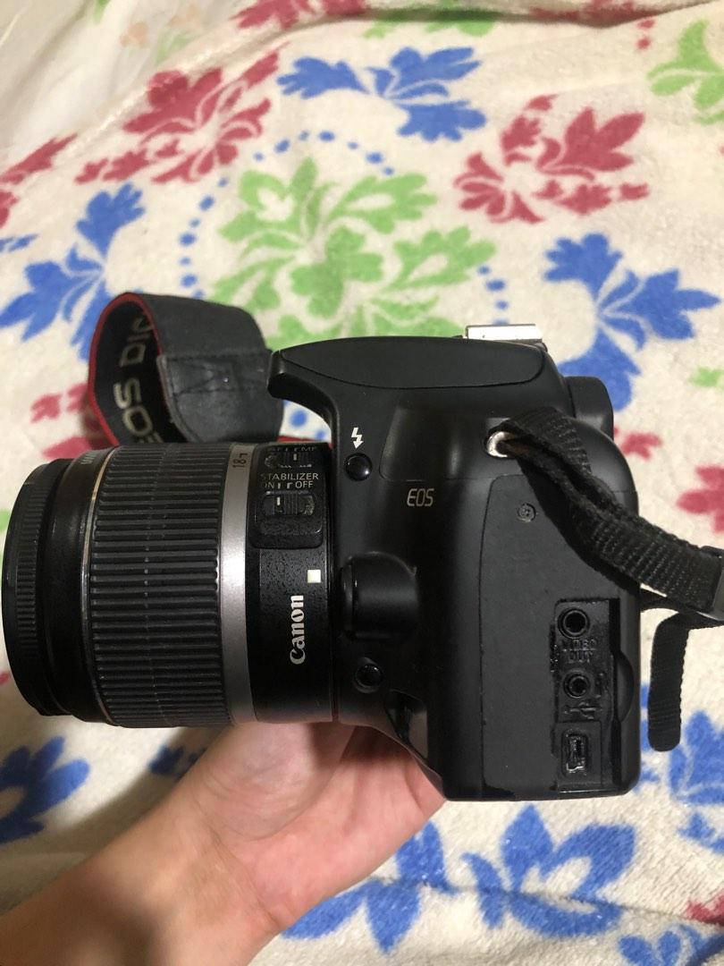 Canon EOS 1000D (Category: Cameras) located in Bulacan. Submitted by sumtpcool (Listing ID 1184437824, Image 3). Description: 8/10 condition perfect slr camera for beginners <33 • battery in a mint condition • all buttons are working • some signs of usage (you can see it naman sa mga pics) issue: - automatic lens not working (can be repaired for 1k) inclusions: battery charger canon lanyard price is still negotiable:^) for meet ups, around bulaca