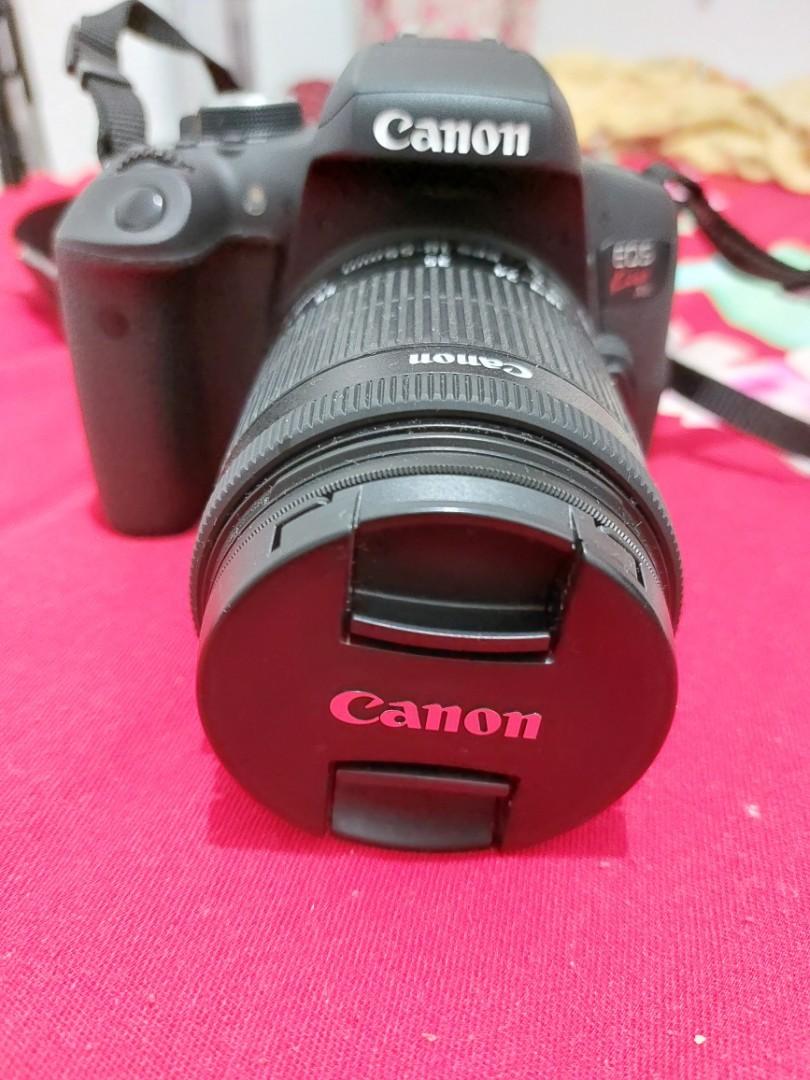 Canon Eos kiss X8i full set with 18-55 lens and 55-250 stm lens