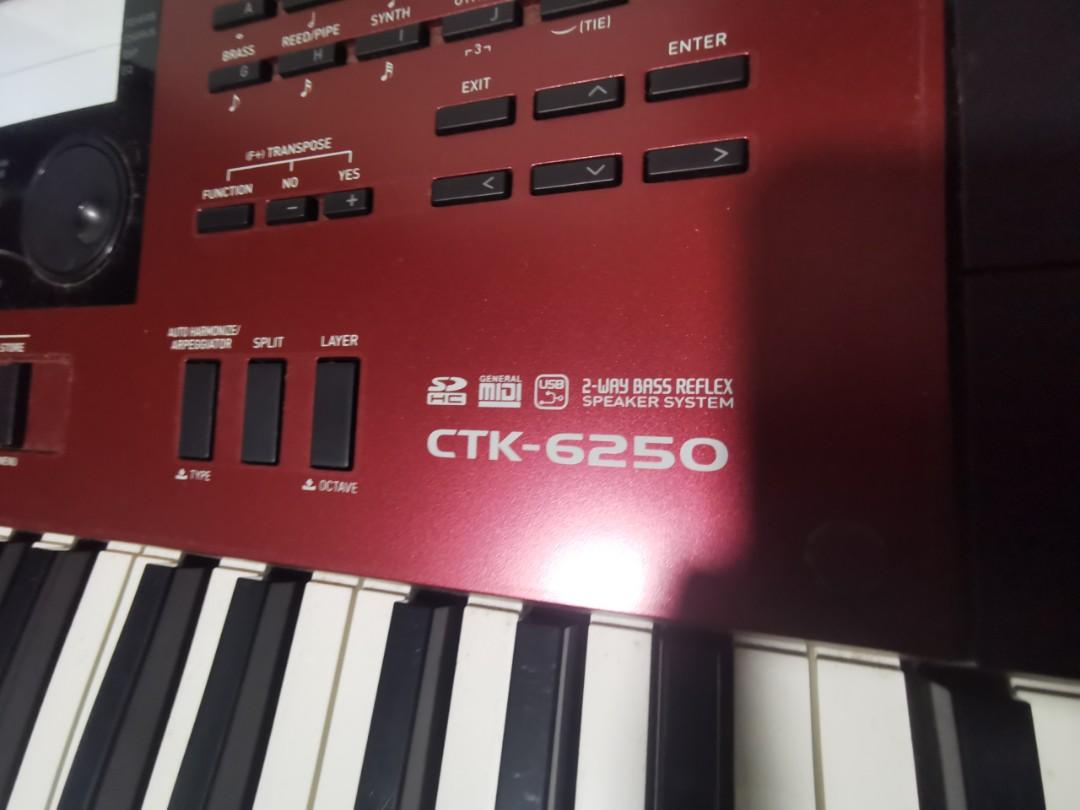 Casio ctk6250 keyboard piano, Hobbies & Toys, Music & Media, Musical ...
