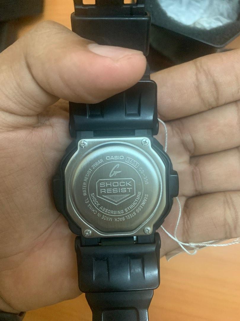 Casio G Shock Vibration Alarm Mens Watch GD350 1B