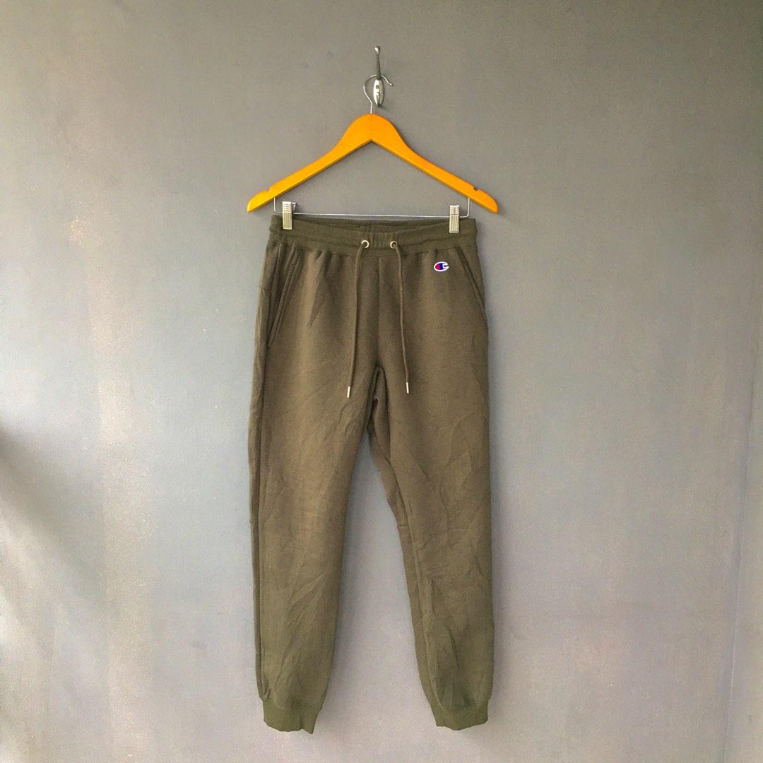 Olive green champion sweatpants 2025