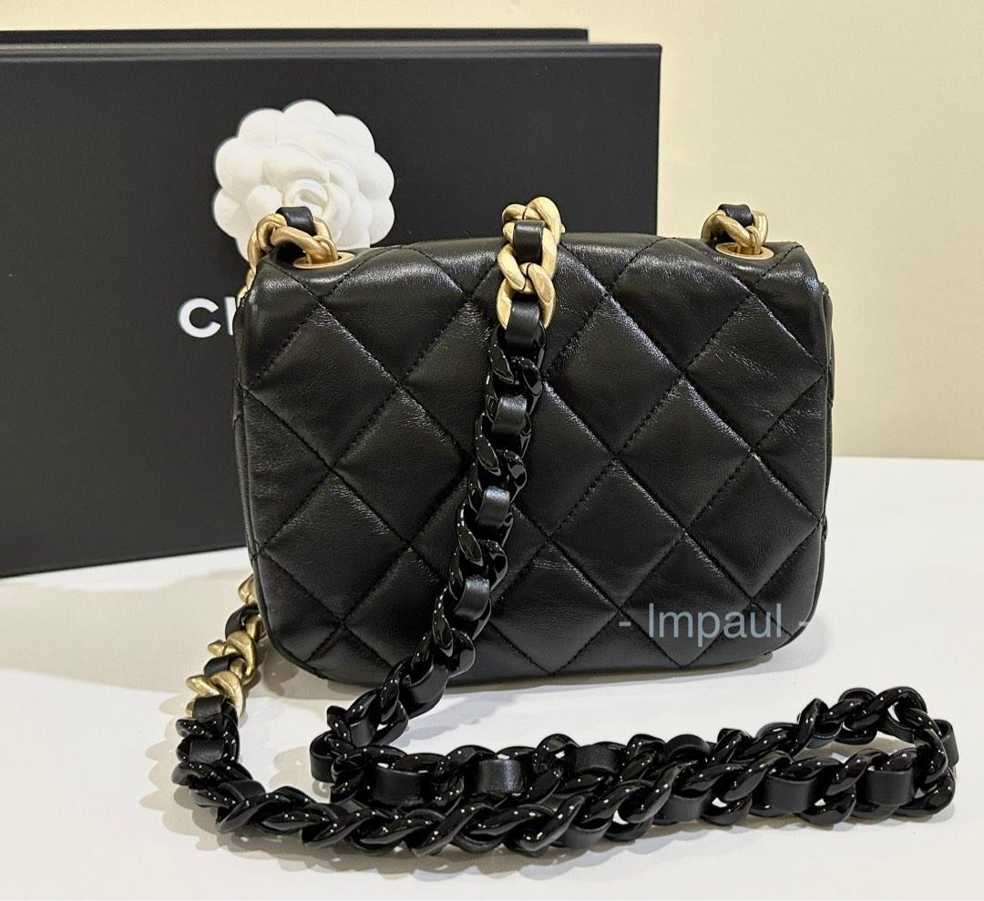 crossbody chanel flap bag black