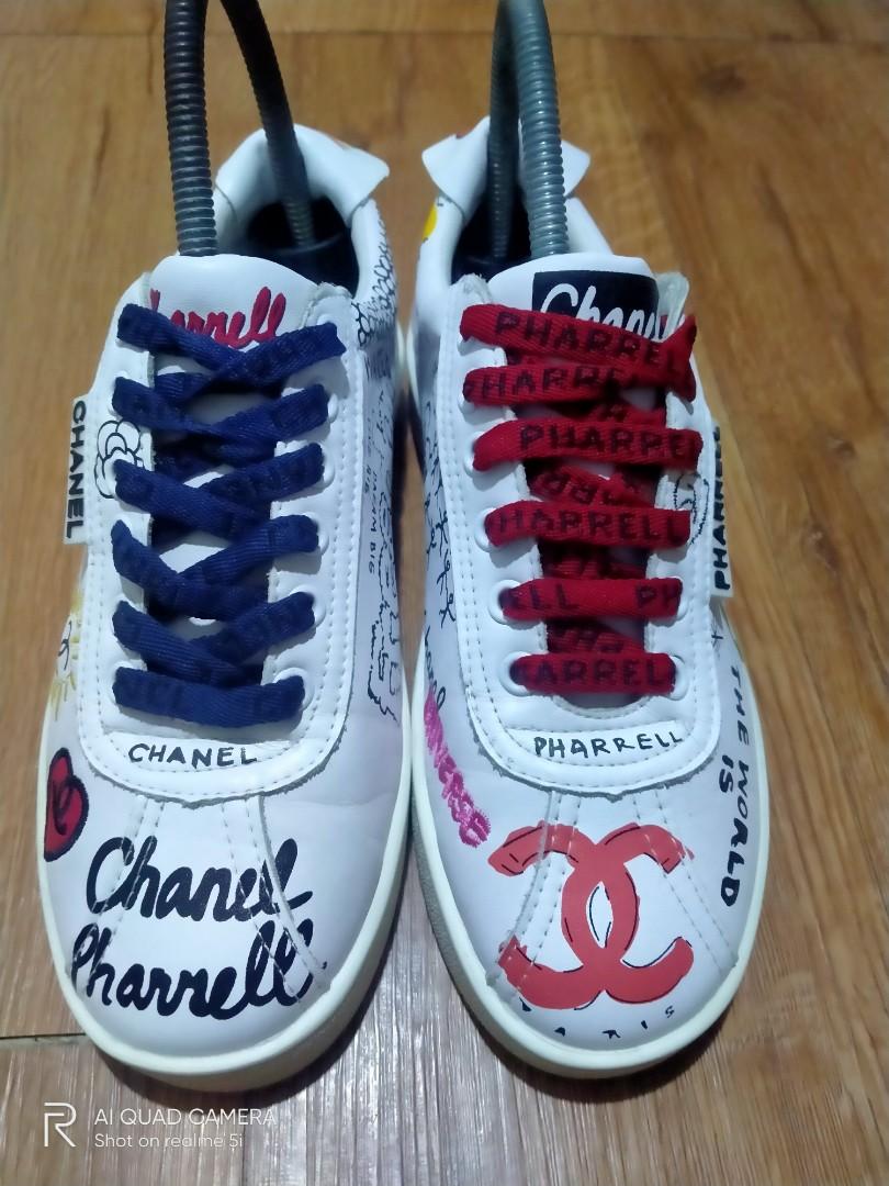 Chanel x Pharrell LowTop Sneakers  Womens 37  Fashionably Yours