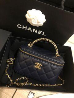 Chanel Vanity Case Green PVC N5435 Bag Collection 20C Bag