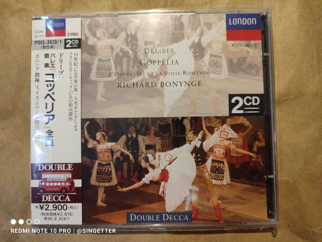 古典(Classical)音樂CD (DELIBES - COPPELIA - Bonynge ), 興趣及遊戲