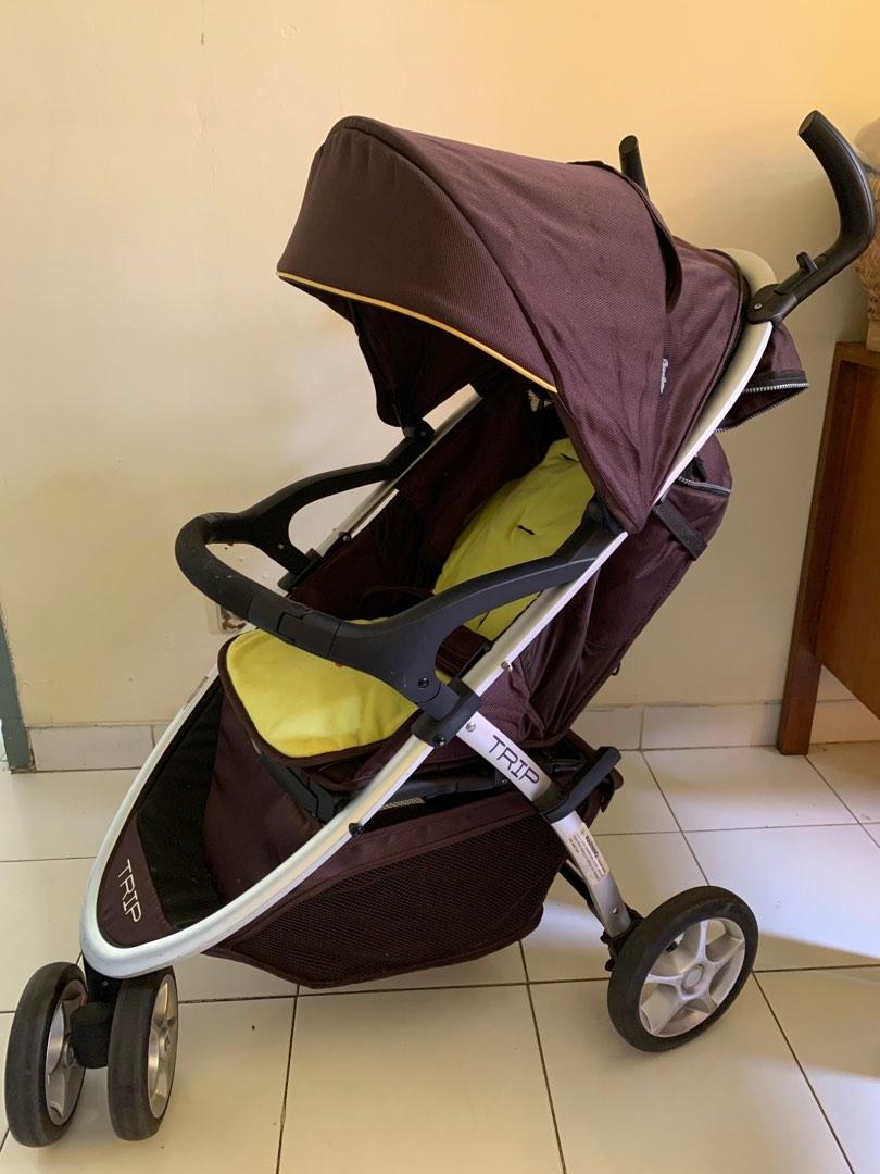 Cocolatte Trip Stroller Brown Bayi Anak Kereta Kursi Goyang