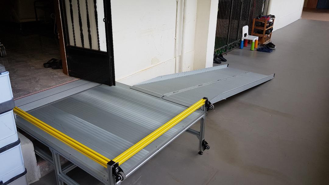 Customised Wheelchair Ramp for HDB Flat, Health & Nutrition, Assistive