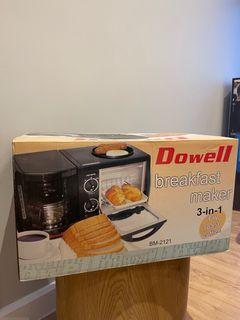 Dowell Breakfast Maker - Brew, Toast, Fry