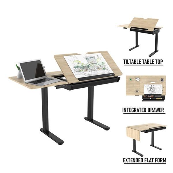 EDT 121 Electronic Drafting Table with Drawer, Furniture & Home Living ...