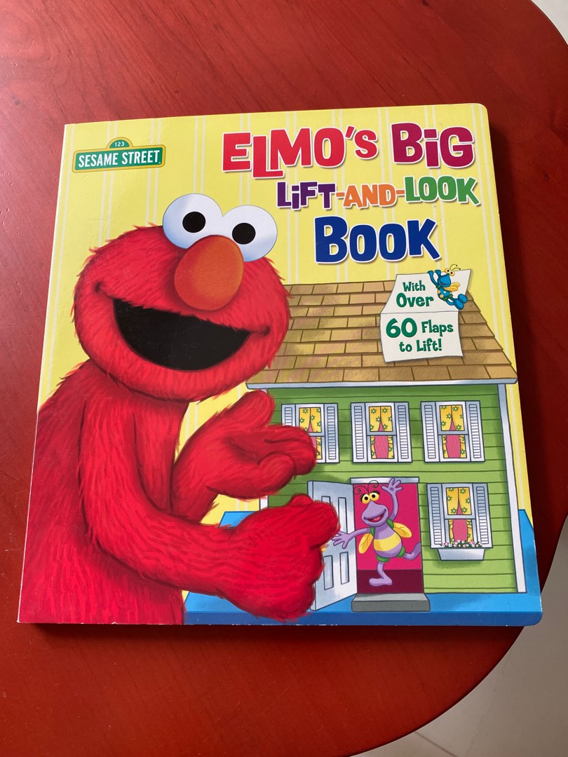 ELMO’S BIG LIFT & LOOK BOOK, Hobbies & Toys, Books & Magazines ...