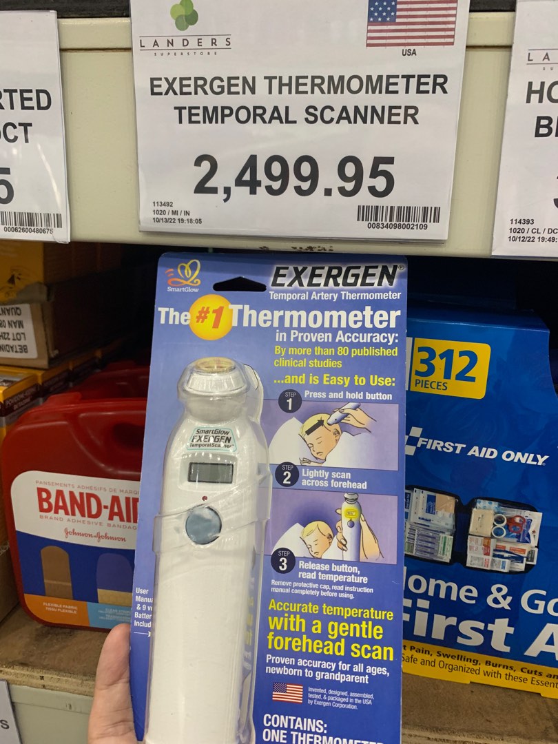 Exergen Thermometer Temporal Scanner (Unused), Health & Nutrition