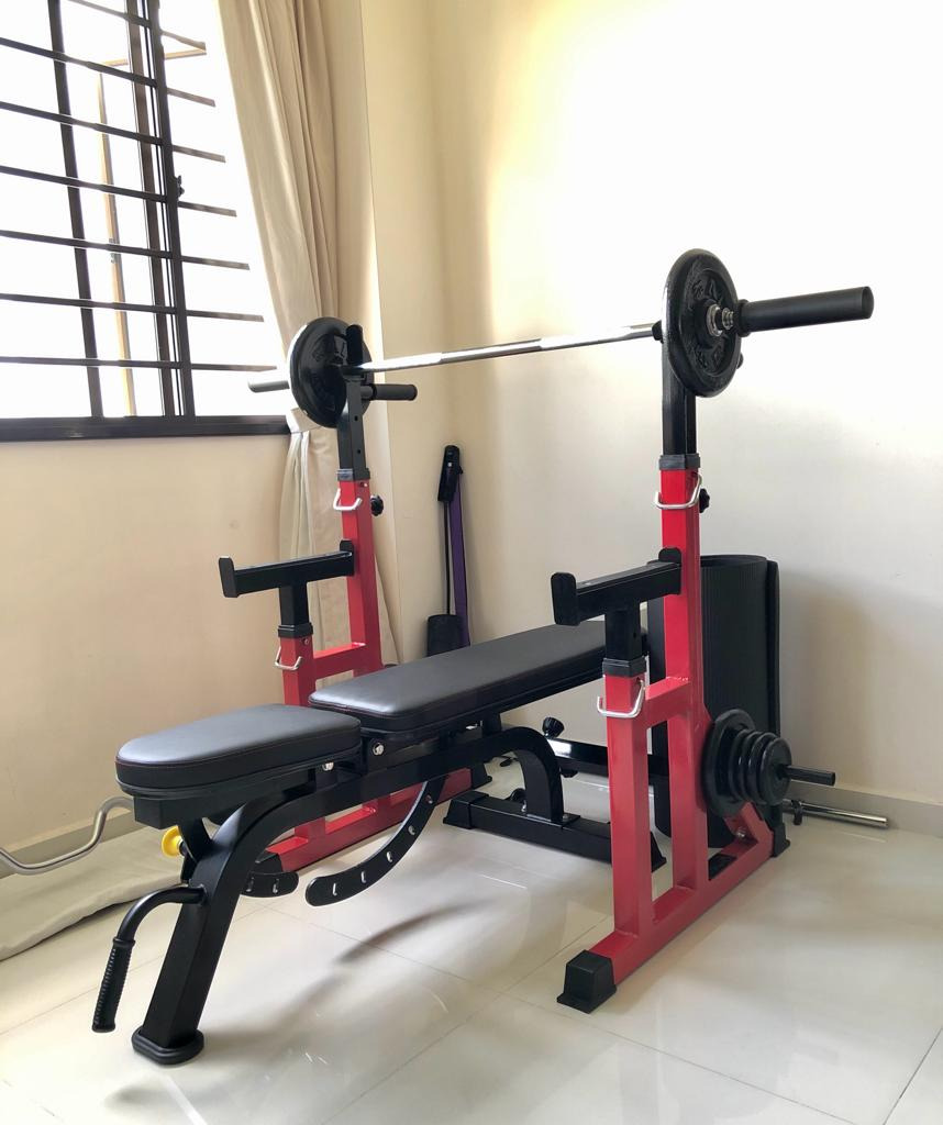 Hop-Sport Adjustable Dumbbell Rack For Barbell HS-1004L U2013 Squat