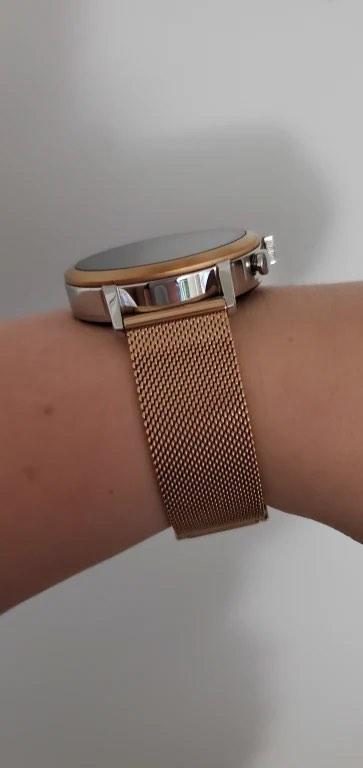 Fossil rose deals gold strap