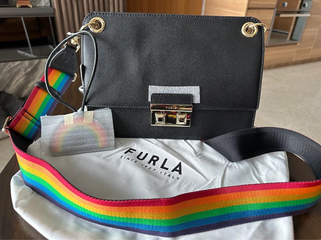 Furla Bella with Rainbow Strap