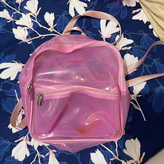 Girbaud Clear pink backpack