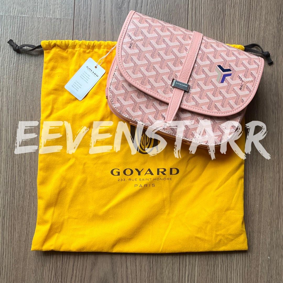 Goyard Belvedere Pm Powder Rose Pink Crossbody Messenger Travel Side Bag  Sac