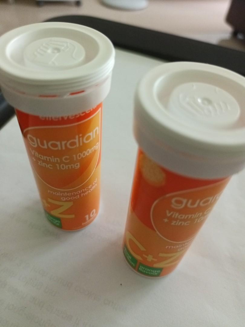 Guardian Effervescent Vitamin C 1000mg + Zinc 10mg (10 tablets), Health