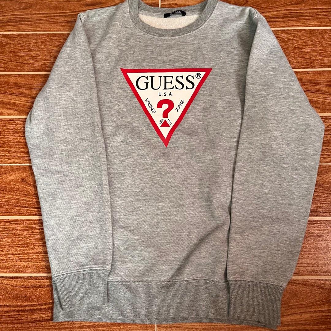 guess gray sweater, Women's Fashion, Coats, Jackets and Outerwear on  Carousell