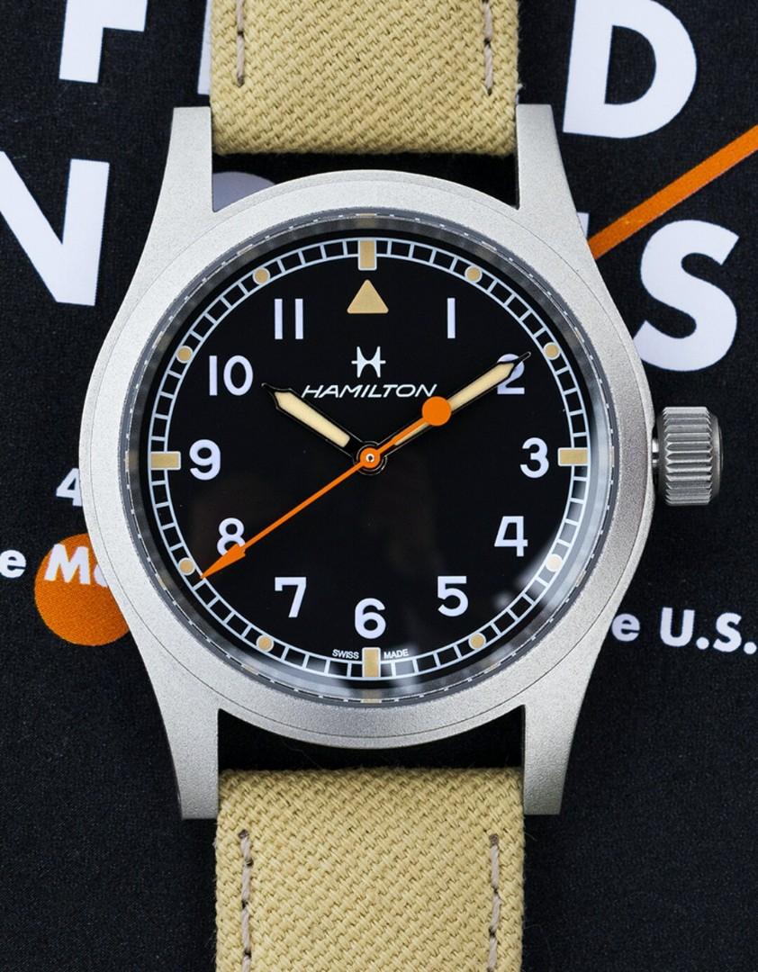 Hamilton khaki x hodinkee, Luxury, Watches on Carousell