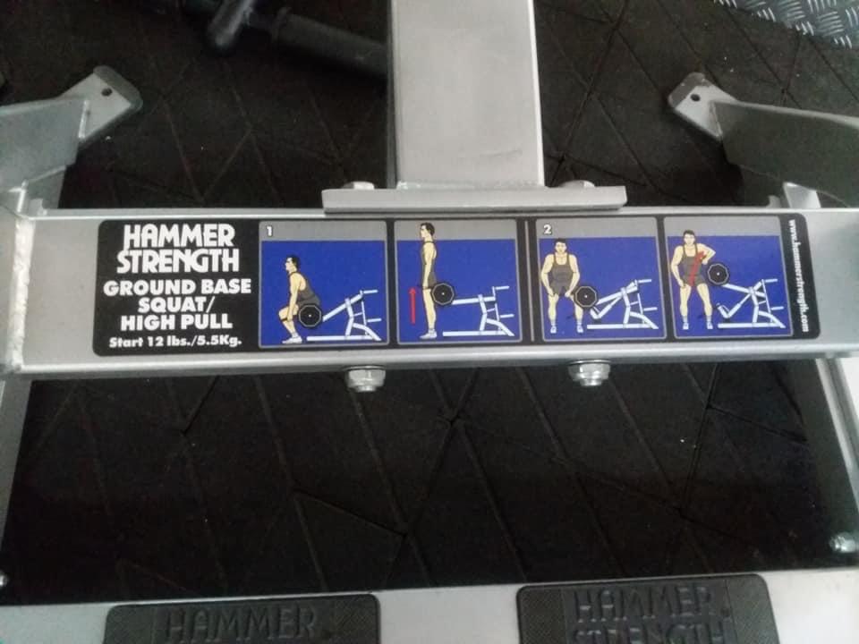 Hammer strength ground base high pull outlet